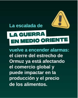 Expertos alertan sobre la amenaza de una crisis alimentaria mundial a causa del bloqueo del tráfico de fertilizantes y combustible en el estrecho de Ormuz